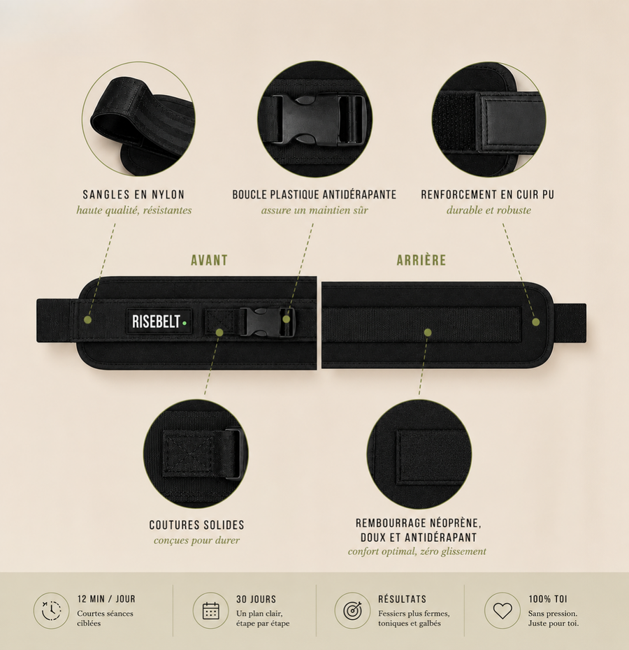 RISEBELT Ceinture Hip Thrust